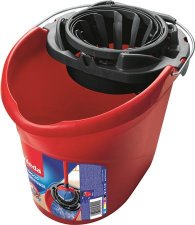 Felmos�v�d�r csavar�kos�rral Vileda Supermop piros #1