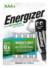 Tlthet elem AAA mikro 4x800mAh eltlttt Energizer Extreme #1