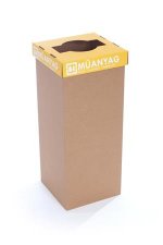 Szelekt�v hullad�kgy�jt� �jrahasznos�tott 60l Recobin Office s�rga #1
