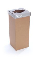Szelekt�v hullad�kgy�jt� �jrahasznos�tott 60l Recobin Office sz�rke #1