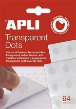 Ragaszt�korong elt�vol�that� APLI Transparent Dots �tl�tsz� #1