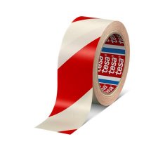 Jel�l�szalag 50mmx33m Tesa Professional piros/feh�r #1