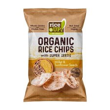 Barnarizs chips 25g Rice Up Bio klessel s napraforgval #1