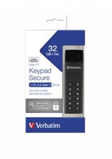 Pendrive 32GB jelszavas titkosts 160/130Mb/s USB-C 3.1 Verbatim Keypad Secure #1