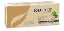 Papr zsebkend 4 rteg 10x9db Lucart Eco Natural barna 843166 #1