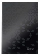 Be�r� f�zet A5 kock�s 80lap kem�nyfedeles Leitz Wow fekete #1