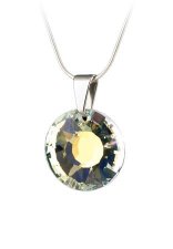 Nyakl�nc Nap form�j� feh�r sz�nj�tsz�s Swarovski krist�llyal 19mm Art Crystella #1