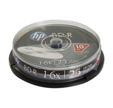 BD-R BluRay lemez 25GB 6x 10db hengeren Hp #1