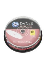 DVD+R lemez nyomtathat ktrteg 8,5GB 8x 10db hengeren Hp #1