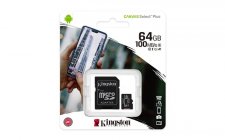 Memriakrtya microSDXC 64GB CL10/UHS-I/U1/V10/A1 adapter Kingston Canvas Select Plus #1