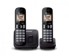 Telefon vezetk nlkli telefonpr Panasonic KX-TGC212PDB Duo fekete #1