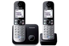 Telefon vezetk nlkli telefonpr Panasonic KX-TG6812PDB Duo fekete #1