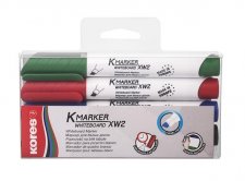Tbla- s flipchart marker kszlet 3-5mm vgott Kores K-Marker 4 klnbz szn #1