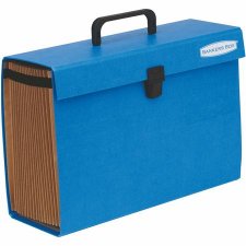 Harmonikamappa iratt�ska karton 19 rekeszes Fellowes Bankers Box Handifile k�k #1