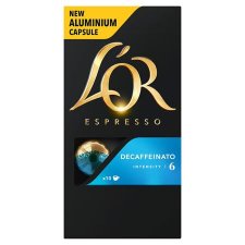 Kvkapszula 10db Nespresso kompatibilis L`OR Decaffeinato koffeinmentes #1