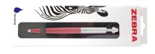 Golystoll 0,24mm nyomgombos ezst szn klip pink tolltest Zebra 901 kk #1