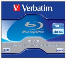 BD-R BluRay lemez ktrteg 50GB 6x norml tok Verbatim #1