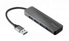 USB eloszt-HUB 4 port alumnium USB 3.2 Gen 1 Trust Halyx #1