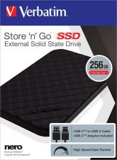 SSD (kls memria) 256GB USB 3.2 Verbatim Store n Go fekete #1