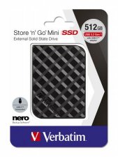 SSD (k�ls� mem�ria) 512GB USB 3.2 Verbatim Store n Go Mini fekete #1