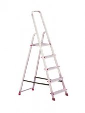 H�ztart�si l�tra 5 fokos alum�nium Krause Corda 000729 #1