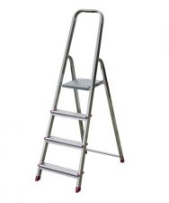 H�ztart�si l�tra 4 fokos alum�nium Krause Corda 000705 #1