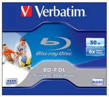 BD-R BluRay lemez ktrteg nyomtathat 50GB 6x norml tok Verbatim #1
