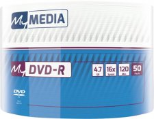 DVD-R lemez 4,7 GB 16x 50db zsugor csomagols Mymedia #1