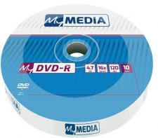 DVD-R lemez 4,7 GB 16x 10db zsugor csomagols Mymedia #1