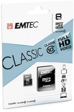 Memriakrtya microSD 8GB 20/12 MB/s Emtec Classic #1