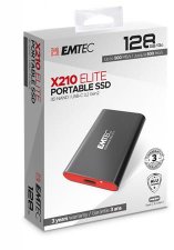 SSD (kls memria) 128GB USB 3.2 500/500 MB/s Emtec X210 #1