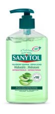 Antibakteri�lis foly�kony szappan 250ml Sanytol Hidrat�l� aloe vera �s z�ld tea #1