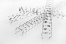 Spir�l f�m 3:1 6mm 55lap GBC WireBind ez�st #1