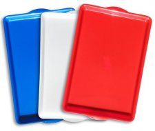 T�lca sz�gletes m�anyag 43x28cm piros #1