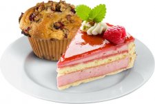 Desszertes t�ny�r 19cm feh�r 6db-os szett Economic #1