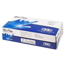 Vdkeszty egyszer hasznlatos nitril (latex mentes) XL mret pder nlkli Blu Flex #1