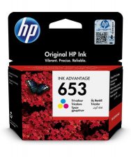 3YM74AE Tintapatron DeskJet Plus Ink Advantage 6075 All-in-One nyomtathoz HP 653 c+m+y 200 oldal #1