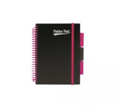 Spirlfzet A5 vonalas 100lap Pukka Pad Neon black project book #1