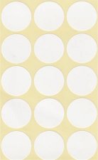 Etikett k�ralak� 25mm �tm�r� 60 etikett/csomag #1