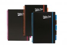 Spirlfzet A4 vonalas 100lap Pukka Pad Neon black project book #1