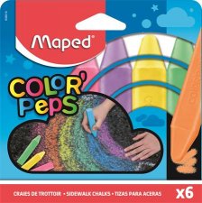 Aszfaltkrta Maped Color Peps 6 klnbz szn #1