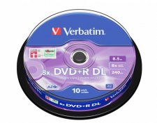 DVD+R lemez ktrteg 8,5GB 8x hengeren Verbatim Double Layer #1