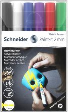 Akril marker kszlet 2mm Schneider Paint-It 310 6 klnbz szn #1