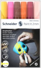 Akril marker kszlet 2mm Schneider Paint-It 310 6 klnbz szn #1
