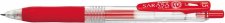 Zsel�stoll 0,33mm nyom�gombos Zebra Sarasa Clip piros #1