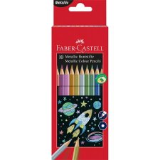 Sznes ceruza kszlet hatszglet Faber-Castell 10 klnbz metl szn #1