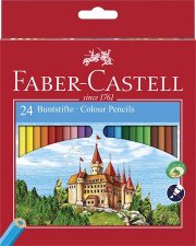 Sznes ceruza kszlet hatszglet Faber-Castell Classic 24 klnbz szn #1