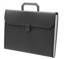 Harmonikamappa iratt�ska A4 12 rekeszes fekete #1