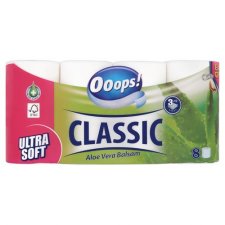 Toalettpapr 3 rteg 8 tekercses Ooops aloe vera #1