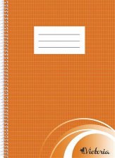 Spir�lf�zet A4 francia kock�s 70lap Victoria #1